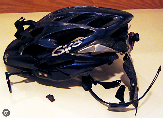 bike helmet damage