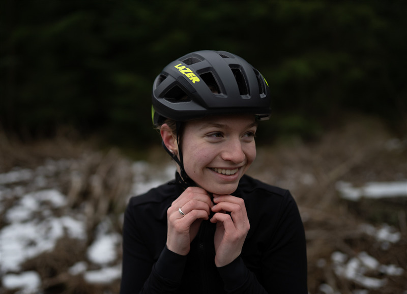 Adjusting Road Helmet Straps for Security